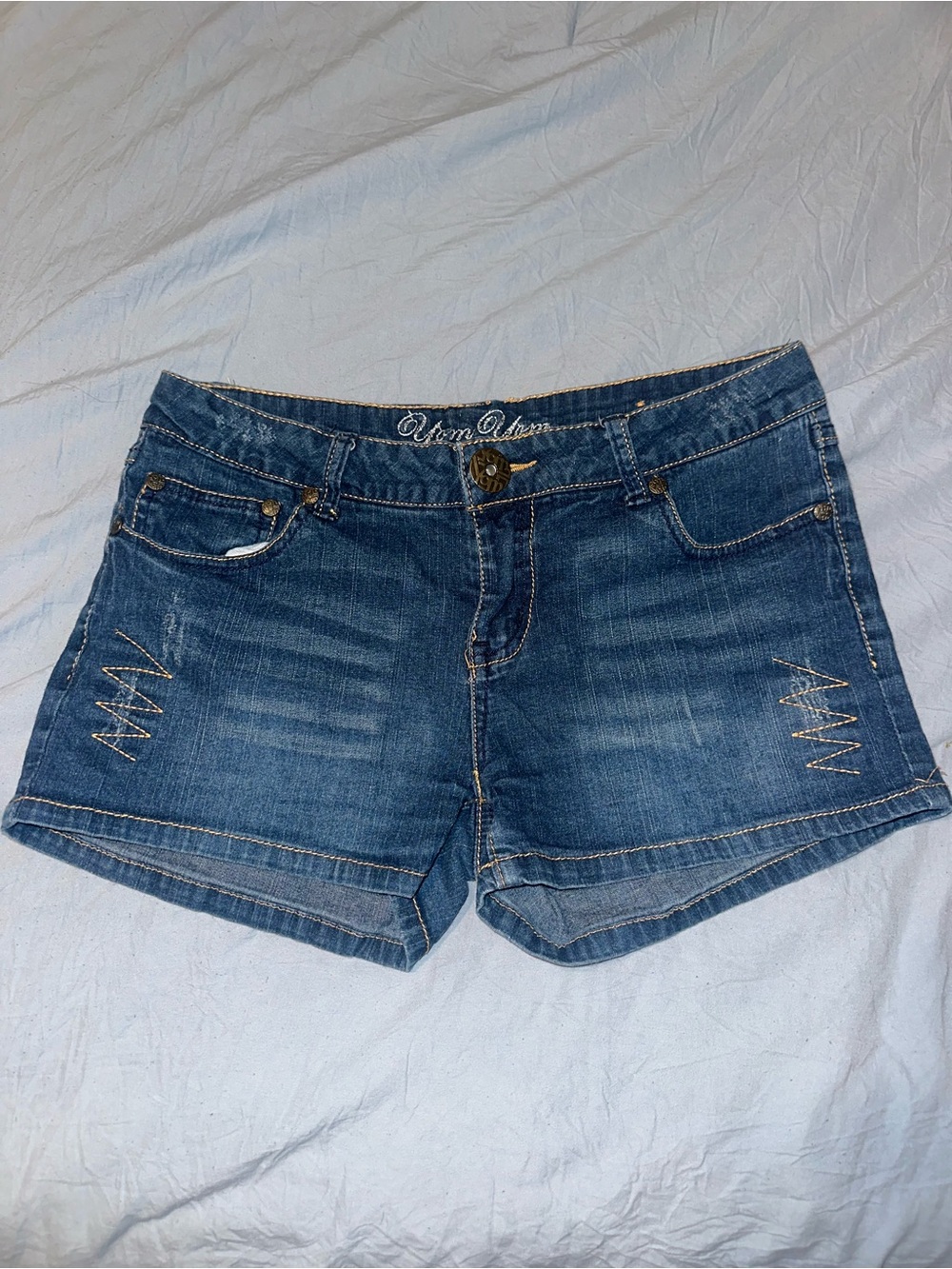 Women's Dark Blue Denim Jean Shorts